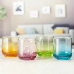 Food Network Anja 4-Pc. Ombre Double Old-Fashioned Glass Set Drinkware & Glassware