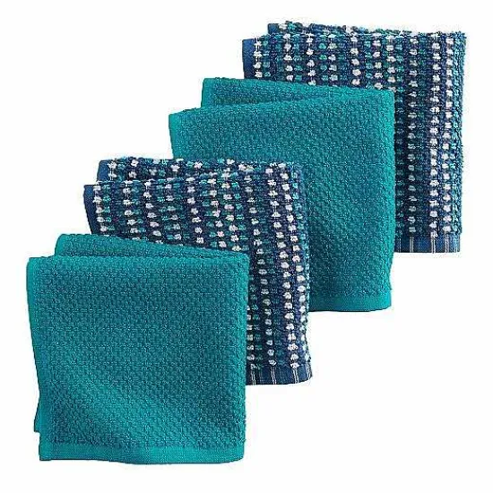 Discount Food Network Awning Stripe Dishcloth 4-Pk. Kitchen Linens