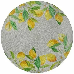 Food Network Braided Lemon Placemat Table Linens