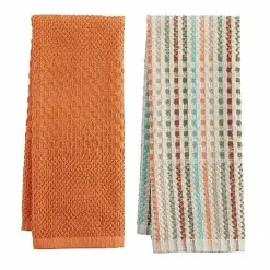 Sale Food Network Broken Stripe Fall Kitchen Towel 2-Pk. Kitchen Linens