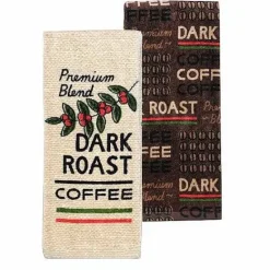 Outlet Food Network Dark Roast Coffee Kitchen Towel 2-Pk. Kitchen Linens
