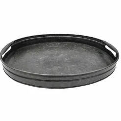 Discount Food Network Galvanized Metal Serving Tray Dinnerware & Serveware