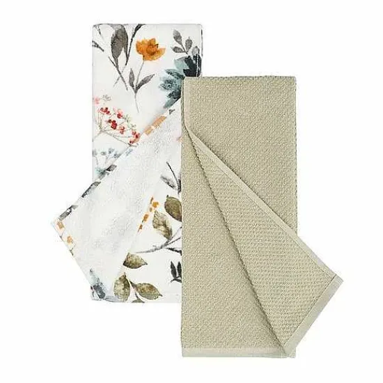 Best Food Network Growing Roots Floral Kitchen Towel 2-Pk. Kitchen Linens
