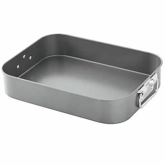 Discount Food Network 16-In. Roasting Pan With Rack & Lifters Cookware & Bakeware