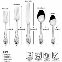 Food Network Izara 20-Pc. Flatware Set Flatware