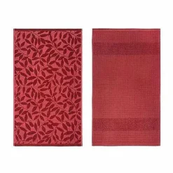 Outlet Food Network Jacquard Leaves Kitchen Towel 2-Pk. Kitchen Linens