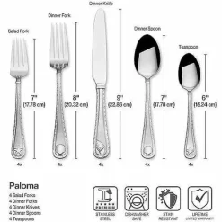 Online Food Network Paloma 20-Pc. Flatware Set Flatware