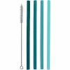 Sale Food Network 5-Pc. Aqua Smoothie Straw Set Cooking Utensils & Tools