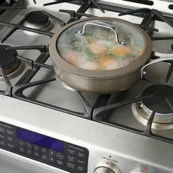 New Food Network 10-Pc. Textured Titanium Nonstick Cookware Set Cookware & Bakeware