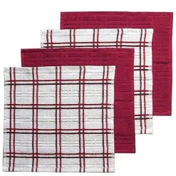 Best Food Network Plaid Dishcloth 4-Pk. Kitchen Linens