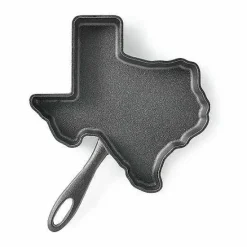 Discount Food Network Pre-Seasoned Cast-Iron Texas Skillet Cookware & Bakeware