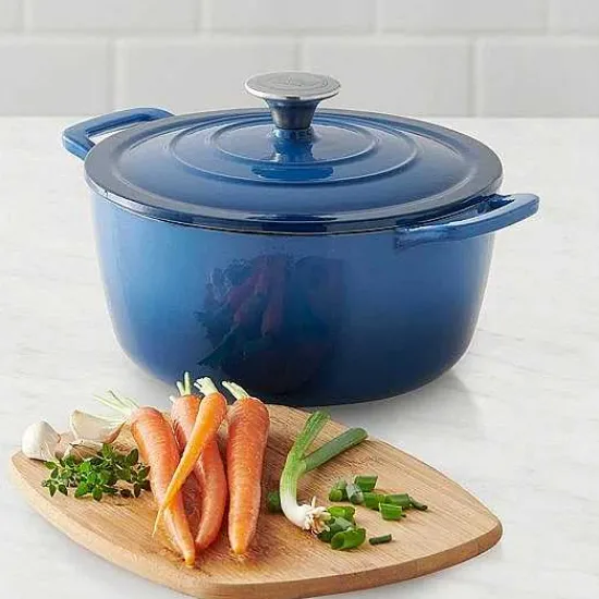 Clearance Food Network 5-Qt. Enameled Cast-Iron Dutch Oven Cookware & Bakeware