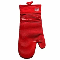 Hot Food Network Stripe Silicone Oven Mitt Kitchen Linens