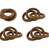 Clearance Food Network Three-Ring Wood Napkin Ring 4-Pk. Table Linens