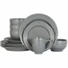 Food Network Valencia Gray 16-Pc. Dinnerware Set Dinnerware & Serveware