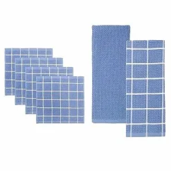 Outlet Food Network® Windowpane Grid Dishcloth & Kitchen Towel 6-Pk. Kitchen Linens