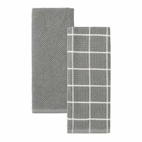Sale Food Network Windowpane Grid Kitchen Towel 2-Pk. Kitchen Linens