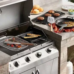 Hot Food Network Wood Handle Grilling Tongs Cooking Utensils & Tools