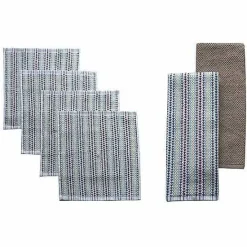 Sale Food Network Awning Stripe Kitchen Towel & Dishcloth 6-Pk. Kitchen Linens