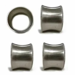Best Food Network 4-Pc. Metal Napkin Ring Set Table Linens