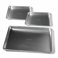 Best Food Network 3-Pc. Natural Aluminum Baking Sheet Set Cookware & Bakeware